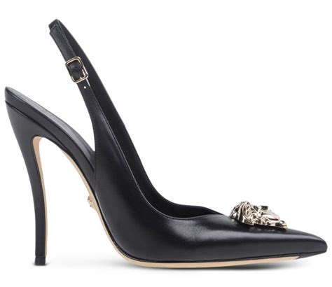 versace burberry shoes|Versace slingback shoes.